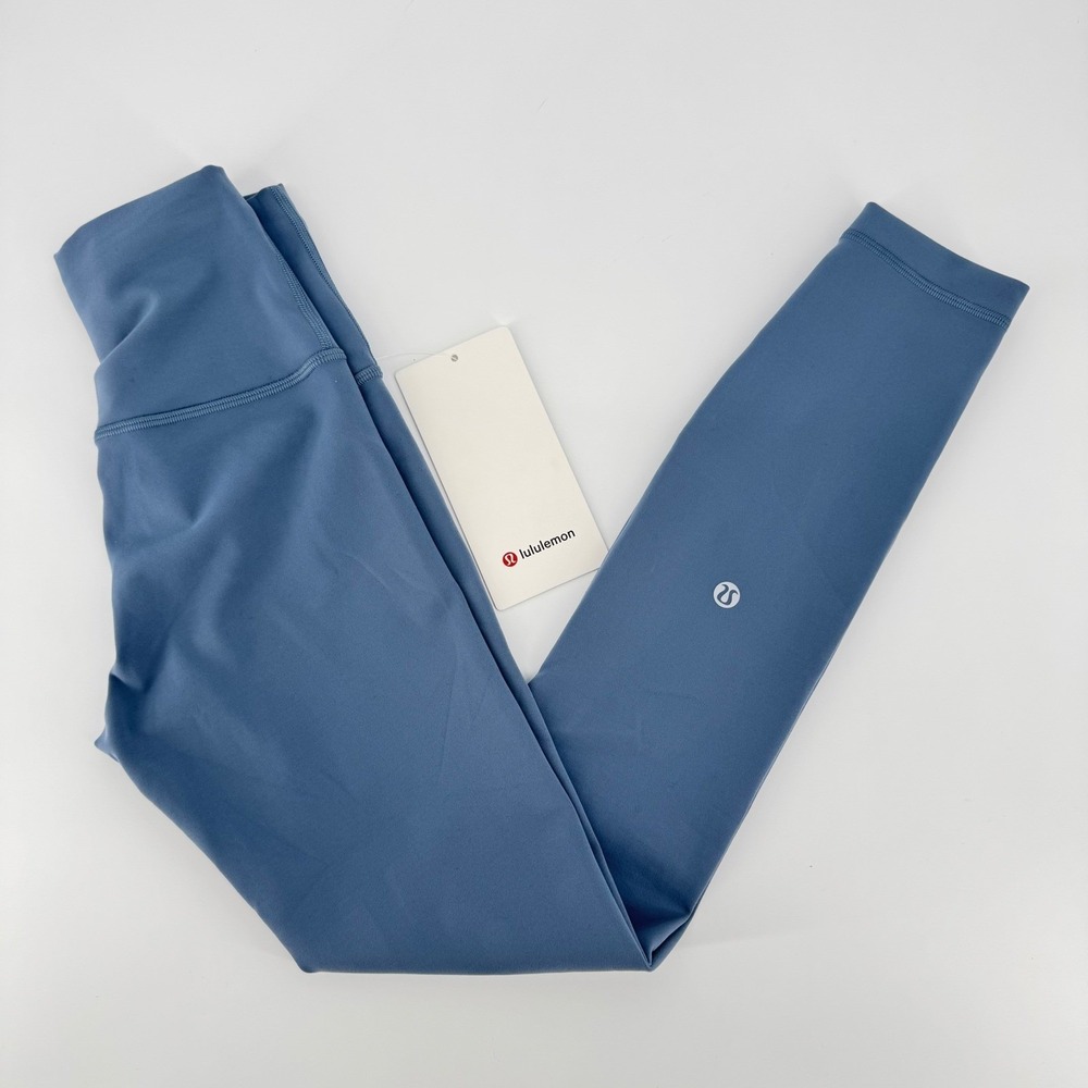 Lululemon Wunder Train HR Tight 28 Steel Blue Leggings LW5HBOS Sz 4 NWT